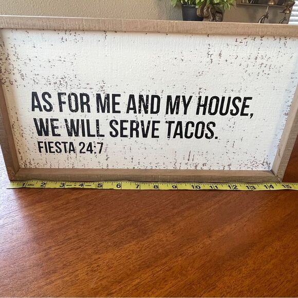 Rustic Brown and White Wall Sign - Picture 8 of 11